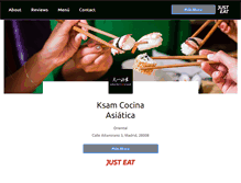 Tablet Screenshot of ksamcocinaasiatica.com